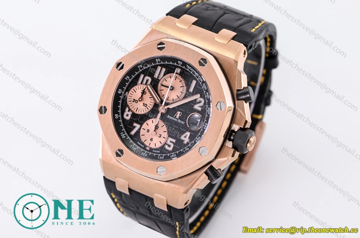 Audemars 42MM 26470OR Black LE Oak 2019 Offshore RG Royal JF Piguet- A3126 0130